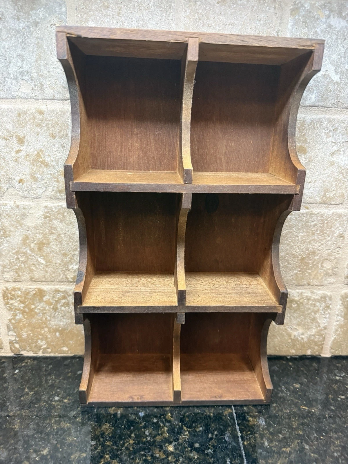 Vintage Wooden Shelf Spice Trinket Shelf Rack Wall Counter Wood Farmhouse Rack
Opens in a new window