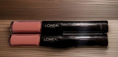 Lot of 2 L'Oreal Infallible 2 Step Pro Last Lipstick 117 Permanent Blush - New