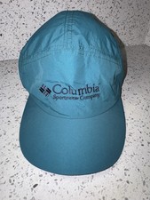 Vtg 5 Panel Columbia Sportswear Hat Stash Pocket Size L Made in USA