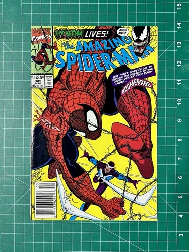 Amazing Spider-Man 345 Marvel 1991 Mark Jewelers Newsstand VF+ VF/NM See Desc.