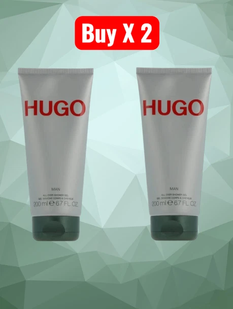 Hugo Boss Man Shower Gel 2 X 200ml New & Free Postage
