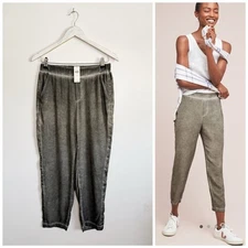 NWT Anthropologie MICHAEL STARS Cropped Pants Moss Green S Small New