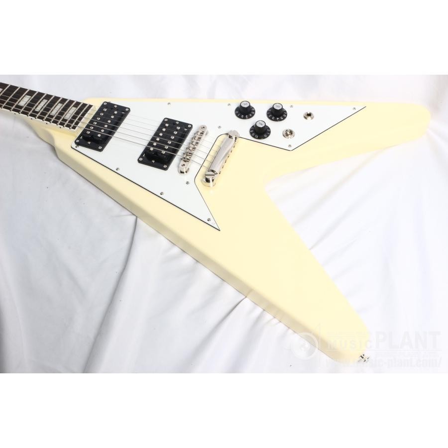 Edwards E-FV-LTD Vintage White Flying V type electric guitar