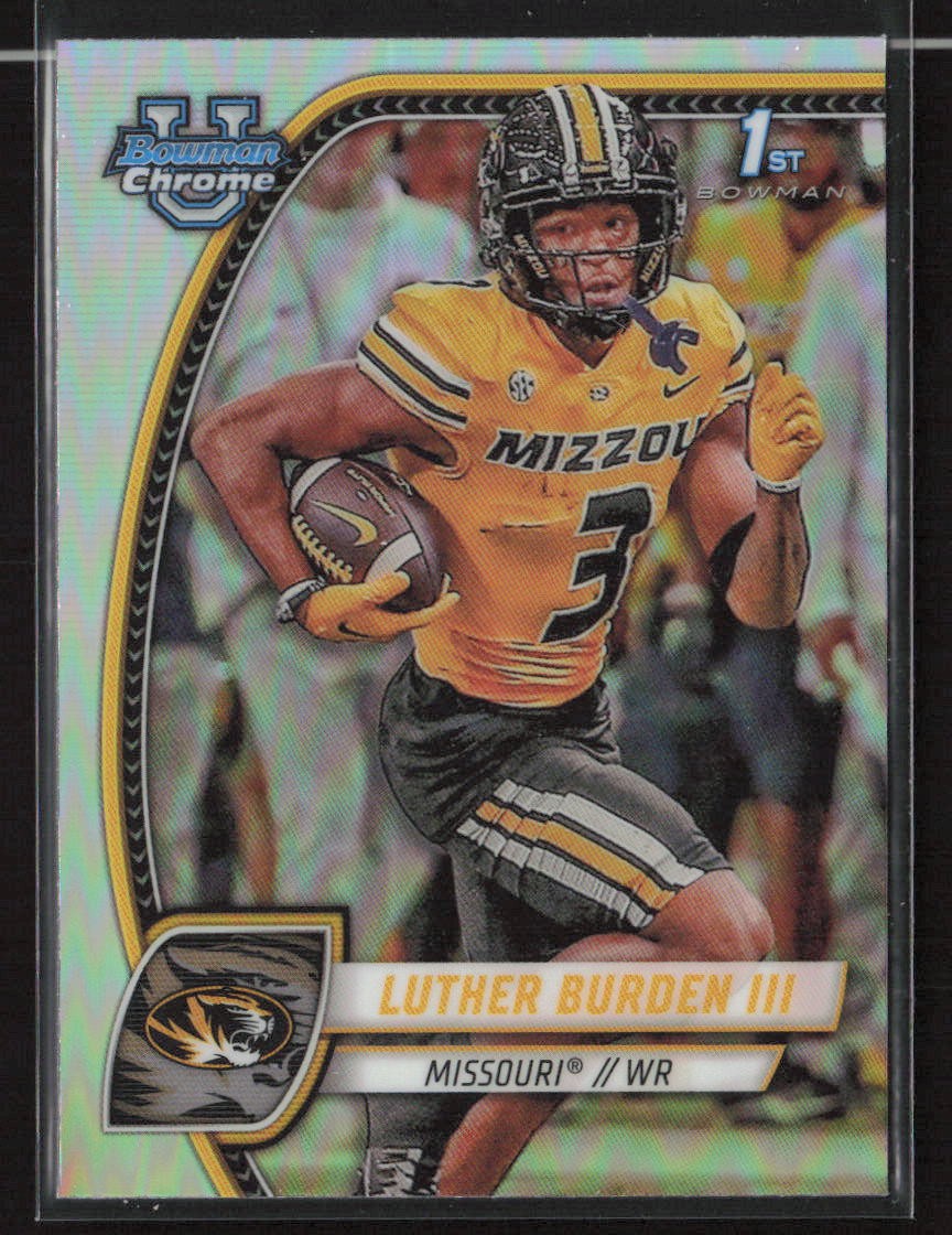 Luther Burden III 2024 Bowman University Chrome #123 Refractor