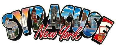 Syracuse New York Letter Magnet Travel Souvenir Landmark Design Magnet