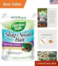 2 lb Organic Slug & Snail Bait - Fast Acting, Pet Safe for Gardens & Lawns