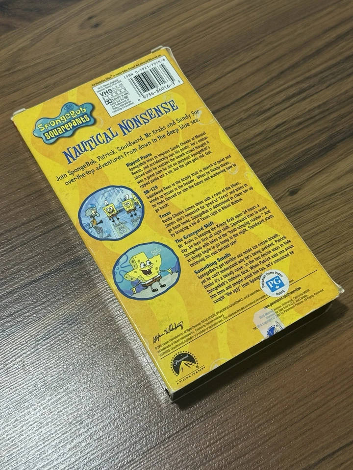 Spongebob Squarepants Nautical Nonsense 5 Sea Worthy Stories VHS (2002) GUC - Image 2 of 4