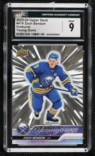 2023-24 Upper Deck Series 2 Young Guns Outburst Zach Benson #474 CGC 9 Mint 0ir6