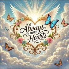 Faith Love Diamond Art Kits for Adults - 5D Butterfly Full Drill Round Diamon