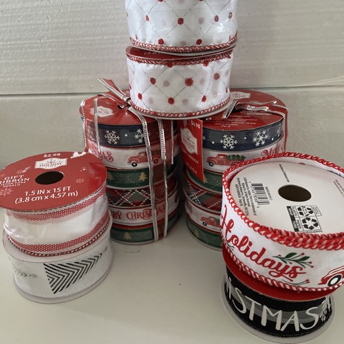 21 Weihnachtszeit Weihnachten & Geschenk Borte & Geschenkband Neu - Bild 3 von 7
