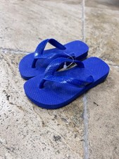 Havaianas Unisex Kids Flip Flop Sandal Blue, Size 13c/1y