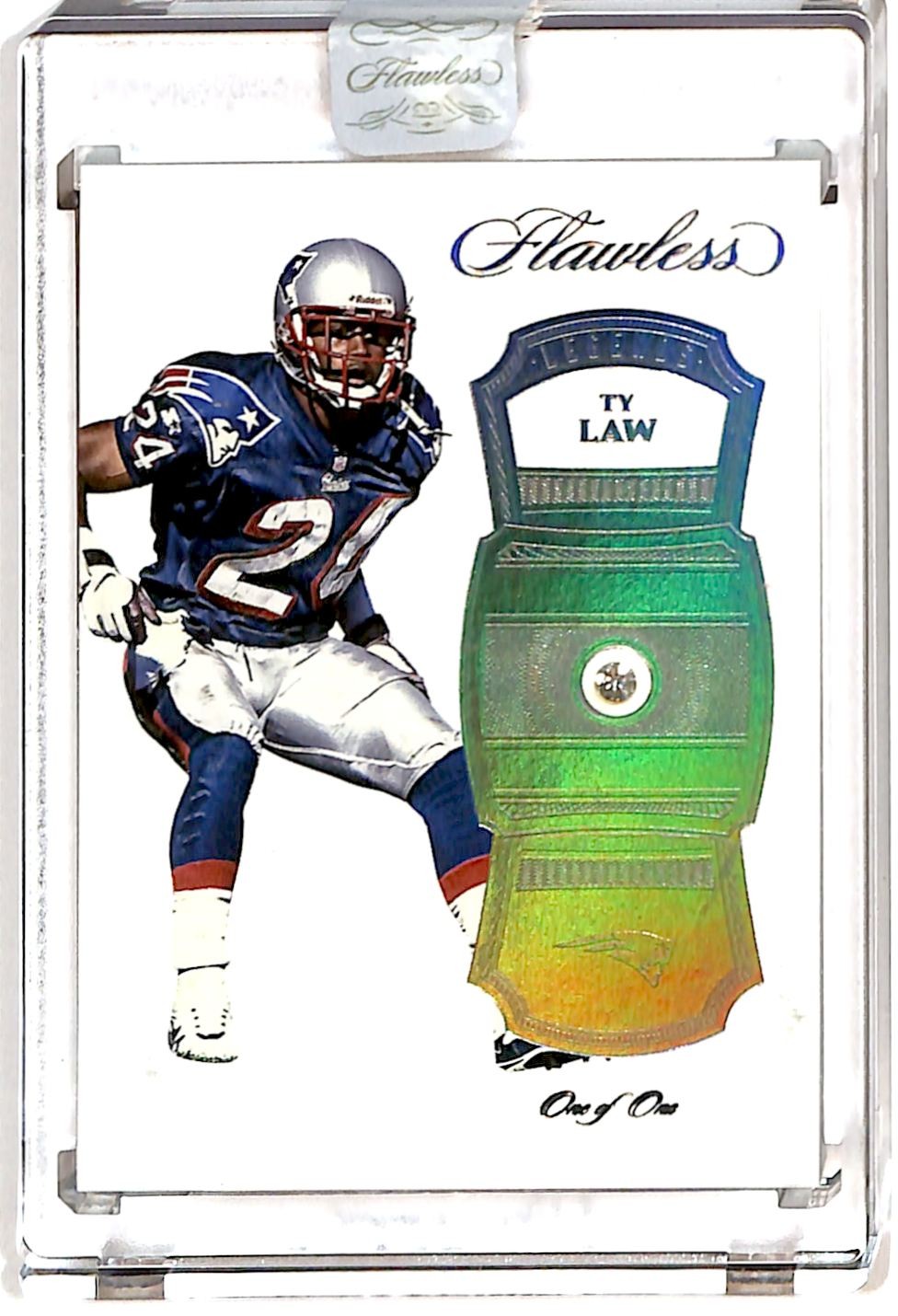 2017 Panini Flawless Platinum 1/1 Ty Law #130 CD5