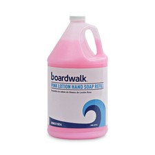 Boardwalk 410CT 1 gal. Cherry Mild Cleansing Pink Lotion Soap 4/CT New