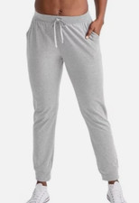 NEW Auden Women's Lightweight Lounge Sweatpants Joggers Gray Plus Size 1X