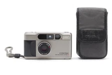 Read [N MINT w/Case] Contax T2 Titan Silver Point & Shoot Film Camera From JAPAN