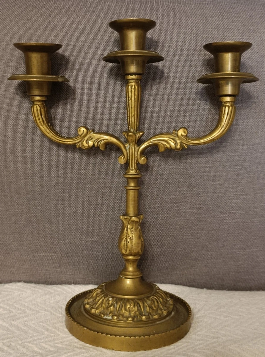 Impressionante Antico Candelabro/candelabro Francese 5 Bracci Ottone Stile 177208200107 - Foto 3