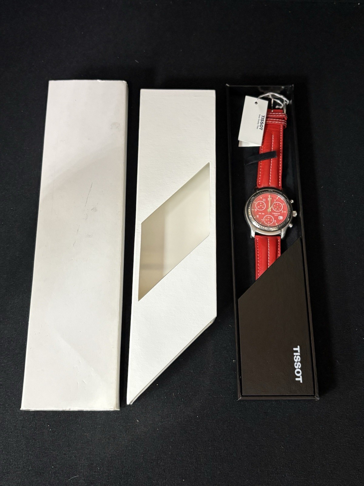 Tissot J178/278 Red Chronograph PR 50 Quartz Date 38mm Watch