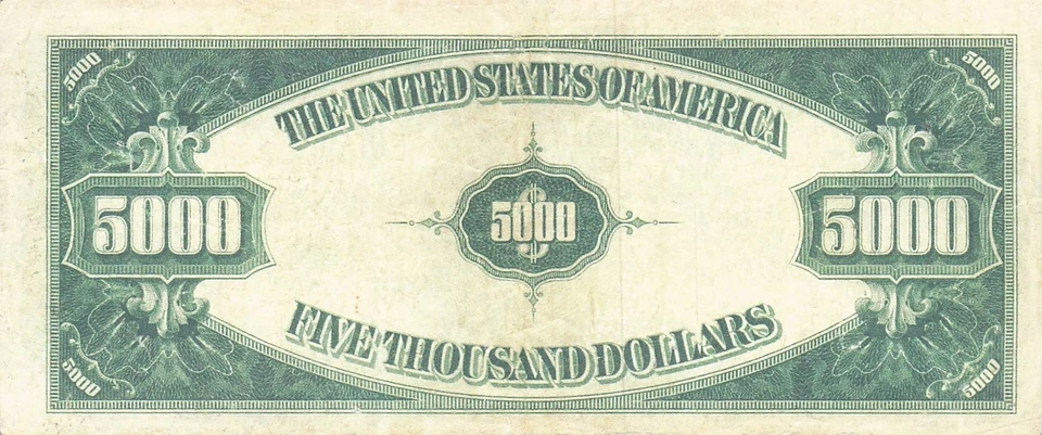 USA / Richmond , Va  $5000 Facsimile  Printed on a Hard CB Uncirculated Banknote - Image 2 of 2