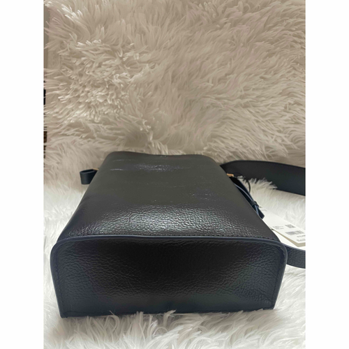 NEW w/tag Uniqlo +J Jil Sander Leather Shoulder Bag Black Authentic Japan F/S - Picture 6 of 8