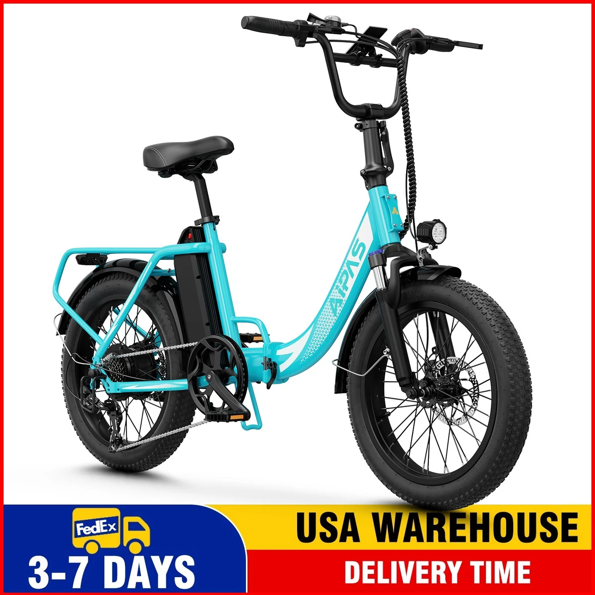 1000W Folding Electric Bike, 48V 20AH Large Removable Battery E Bike 30 Mph 80 Miles Max Range 20 Fat Tire Electric Bike For