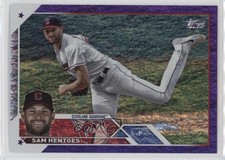 2023 Topps Update Purple Foil 240/799 Sam Hentges #US327 09wa