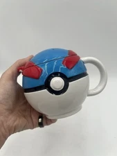 Pokemon Just Funky PokeBall Ceramic Coffee Tea Cup Mug With Lid 2016