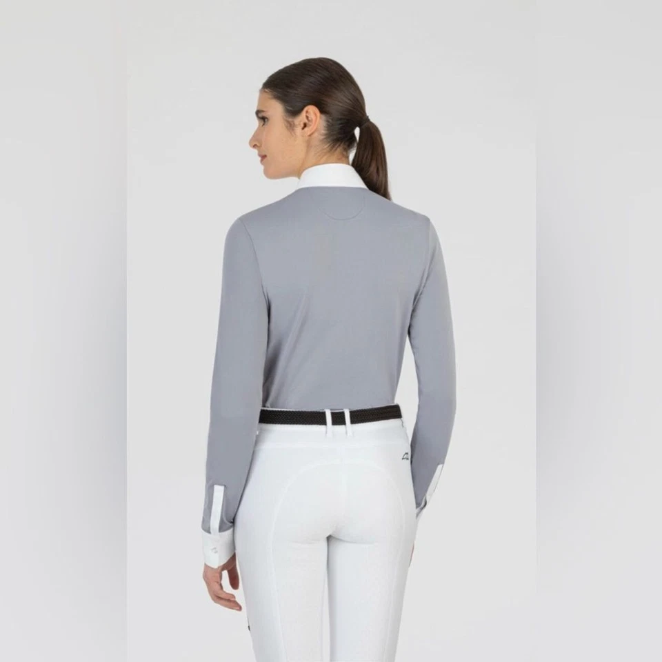 (W2) Equiline 'Cabe C' шоу рубашка в граффити серый - женщин это 44 - Изображение 2 из 4