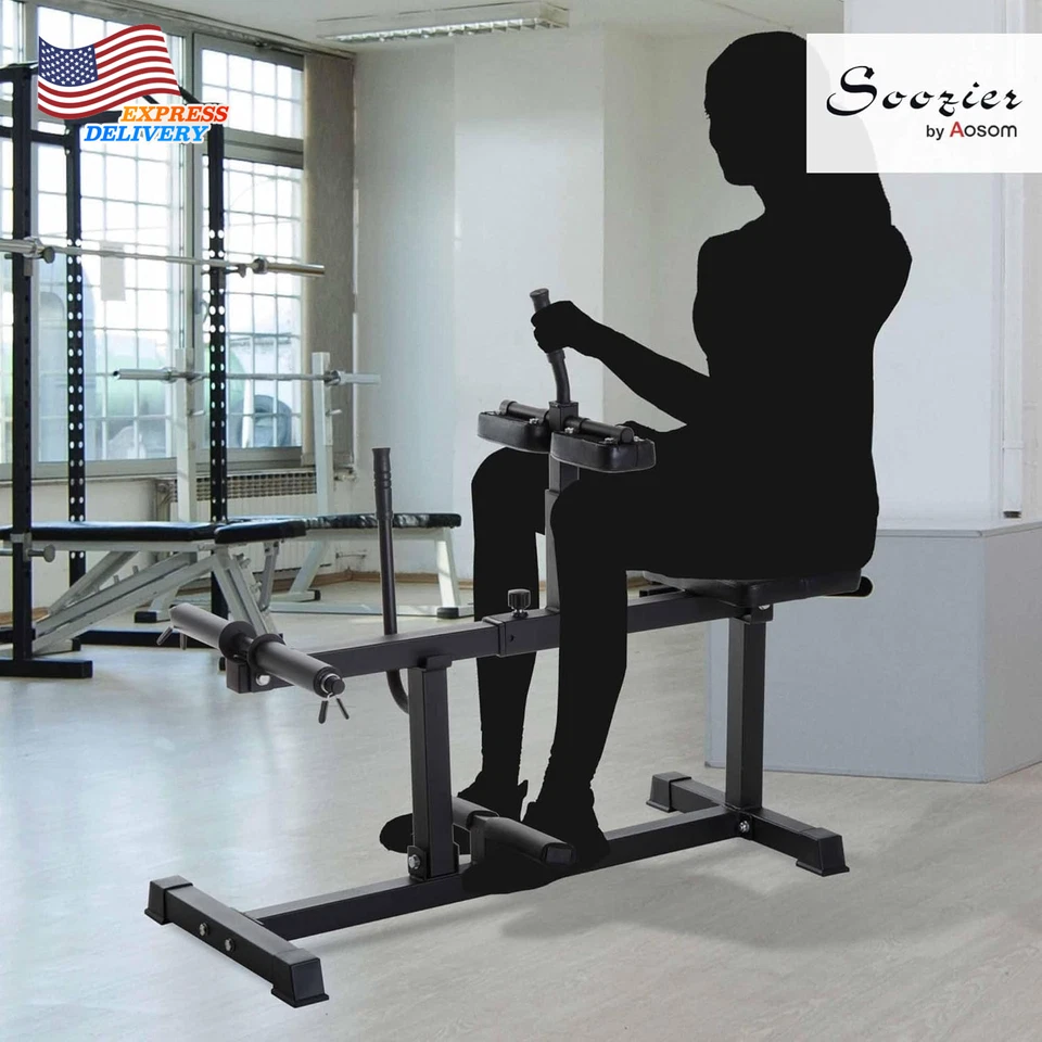 Máquina de levantamiento de pantorrillas sentada máquina de piernas ajustable para gimnasio en casa entrenamiento de brazos NUEVO Foto 2 de 4