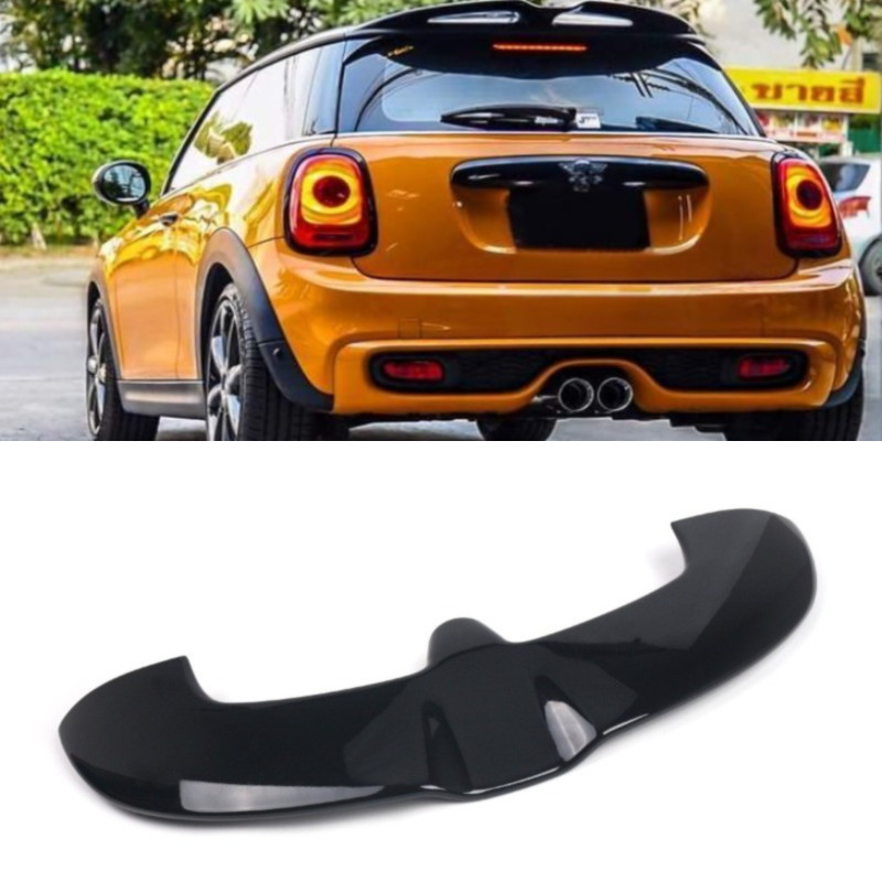JCW Style Gloss Black Rear Roof Spoiler Wing Lip Kit For Cooper F55 F56 2013-18