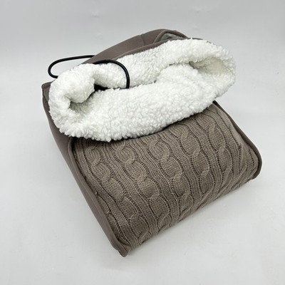 Beurer FWM 45 Fußwärmer mit Massagefunktion, mit weichem Teddy-Futter