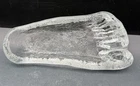 VTG MCM Blenko Glass Foot Shaped Ashtray Clear Glass Retro, Kitsch Bin 6
