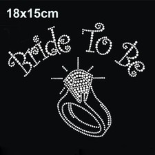 Lettere Per Sposa In Perline Trasferimento Termoadesivo Bling Con Strass