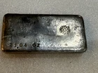 VINTAGE A&W SMELTER 21.04 Troy oz  .999 Fine Silver Poured Bar ~~ RARE ~~