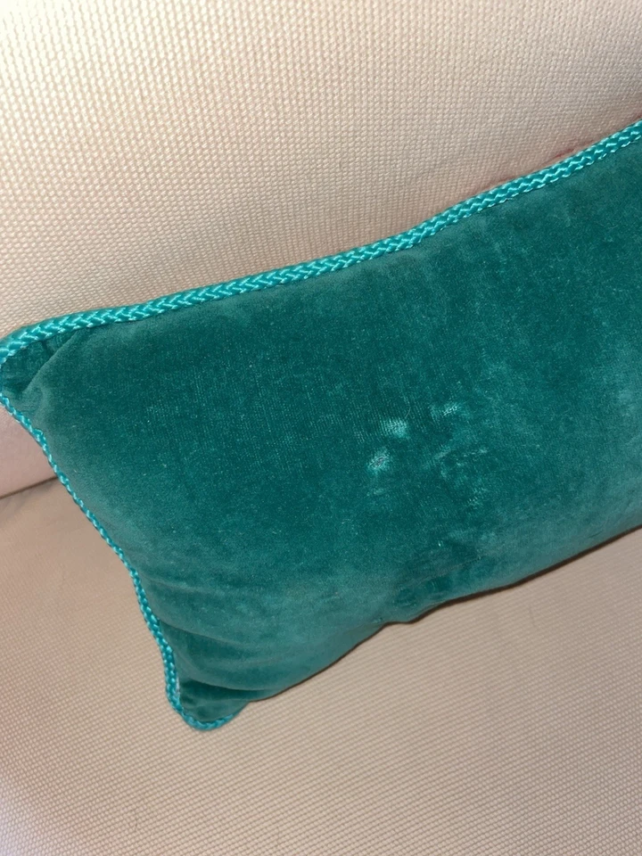 Vintage Embroidered Pillow Your Dog Loves You Needlepoint 9.5" x 6.5" x 3 - Image 4 of 4