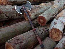 Handmade Berserker Viking Axe Scandinavian Double Headed Battle Axe
