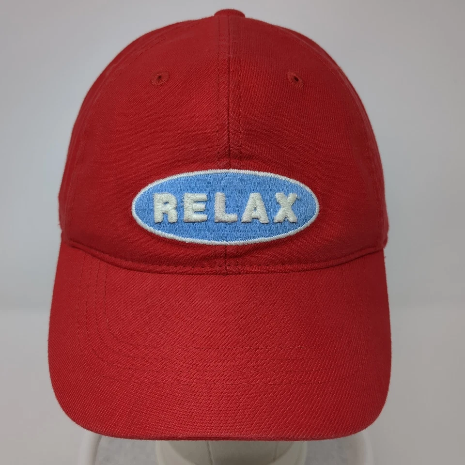 Relax Fitted Hat Red One Size Embroidered Tommy Bahama Vent Holes - Image 2 of 4
