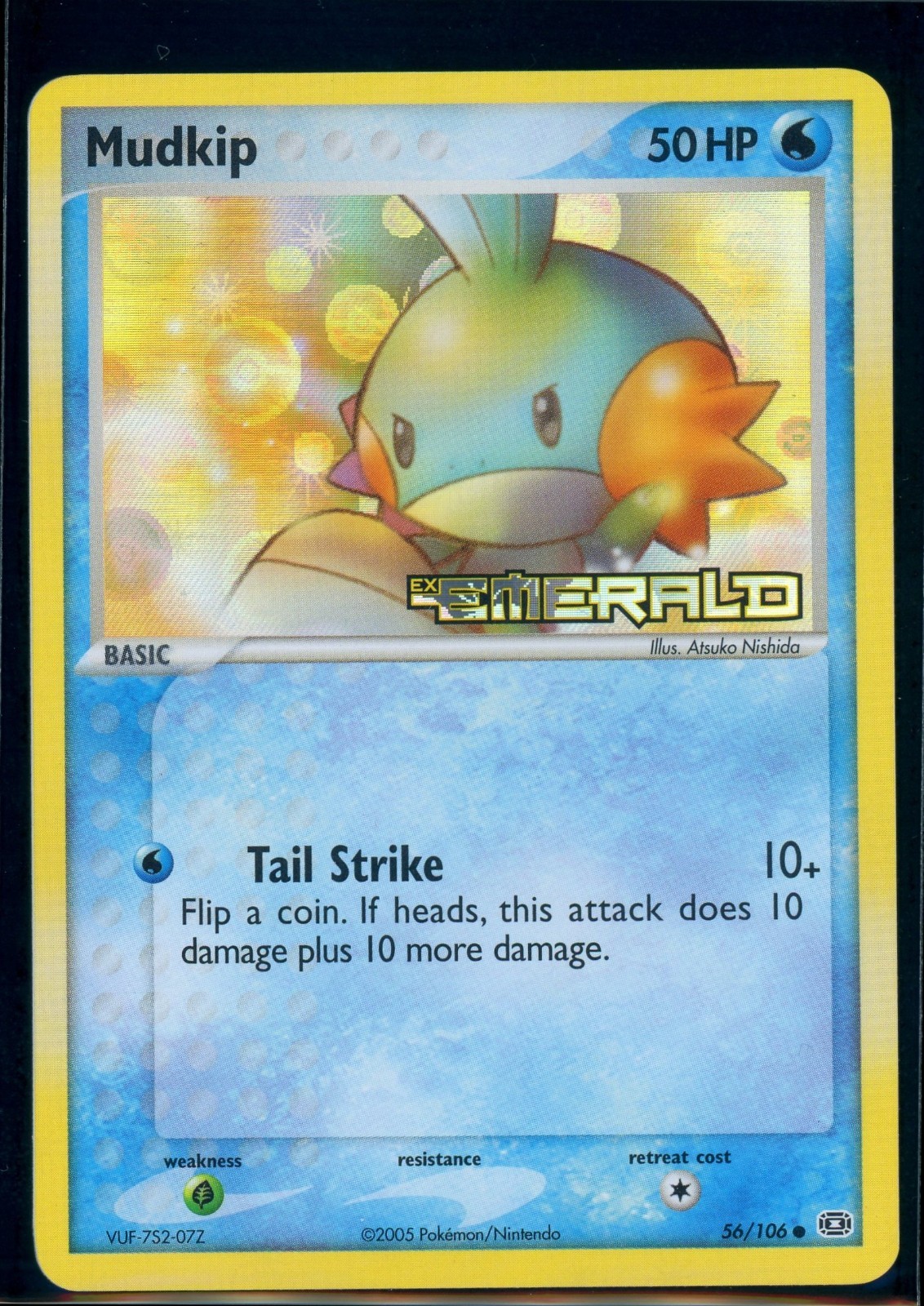 Pokemon EX EMERALD - #56/106 Mudkip - Reverse Holo - ENG - Near Mint