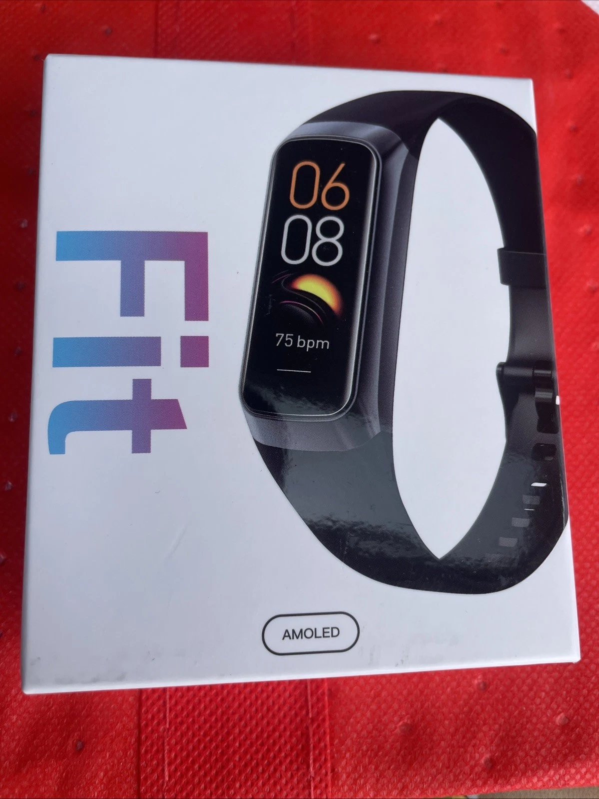 FIT AMOLED Smart Fitness Tracker Watch Heart Rate Activity Monitor – Open Box