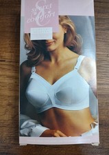 NOS VTG Sears Secret Comfort Bra White Soft Cup Support Cup Size 40D A8