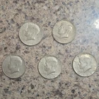 1967-1969 Kennedy Half Dollar 50C 5-Coin Lot Philadelphia Business 40% Silver