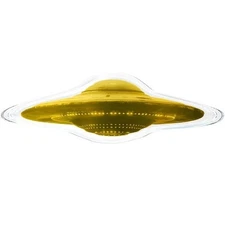 2026 Liberia - A Letter from Outerspace - UFO Shaped 1/1000 oz Gold Coin in Card