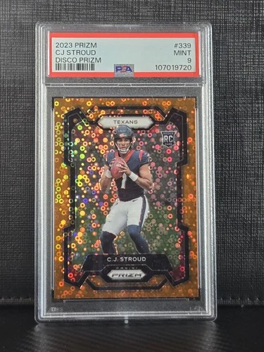2023 Panini Prizm - Rookies C.J. Stroud #339 Disco Prizm (RC) PSA 9
