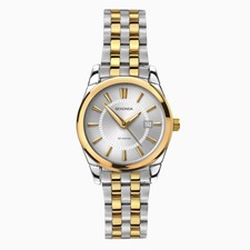 Image of Sekonda Classic Ladies Watch 2462 Two Tone Stainless Steel Bracelet Silver Dial