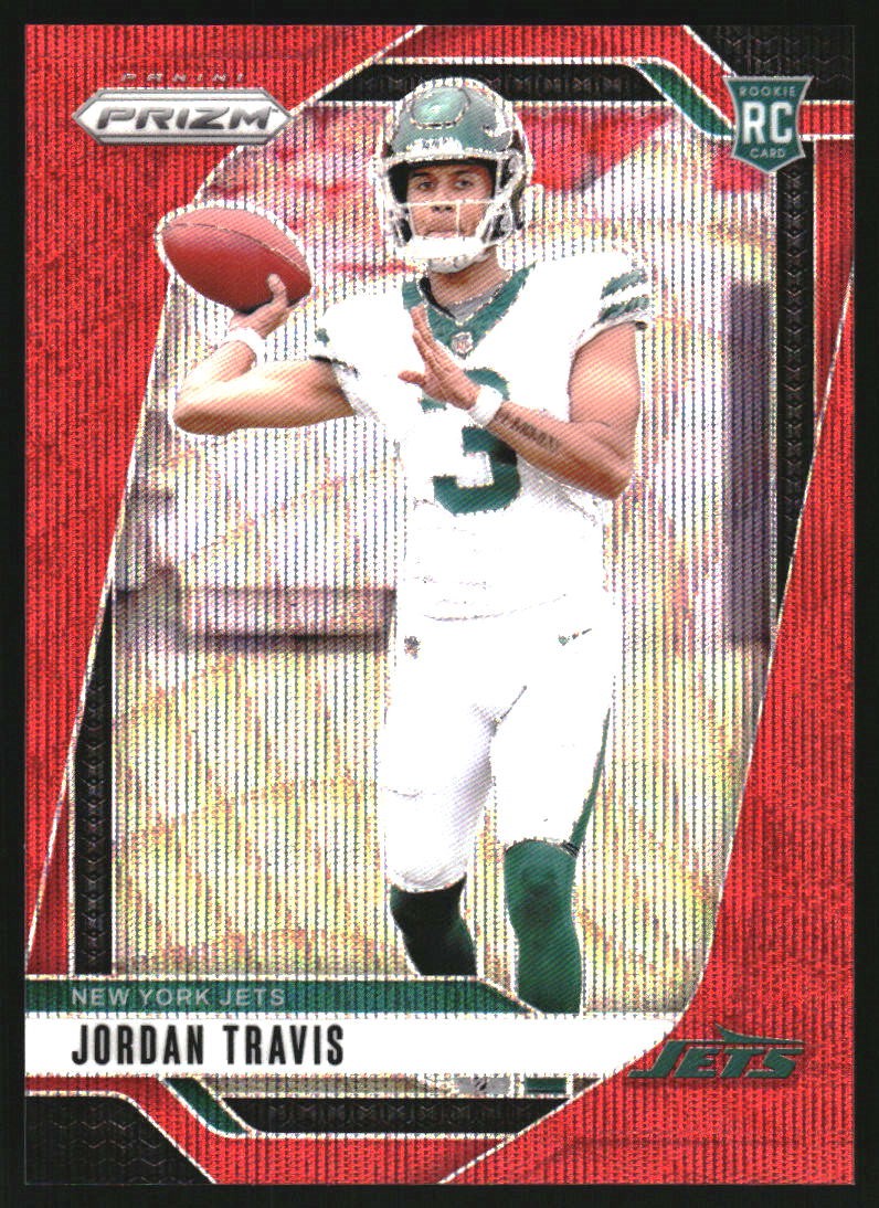 2024 Panini Prizm Prizms Red Wave #359 Jordan Travis RC /149