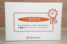 ULTRA RARE Sega Dreamcast Point Bank VMU Case - Clear white / orange BRAND NEW