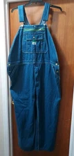 Liberty Overalls Men's 46x29 Bib Carpenter Denim Blue Jean Cotton Farm Chore NWT