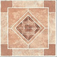 MINTCRAFT 1171230 CASE 45 DIAMOND STONE 12" X 12" VINYL FLOOR TILE SELF ADHESIVE