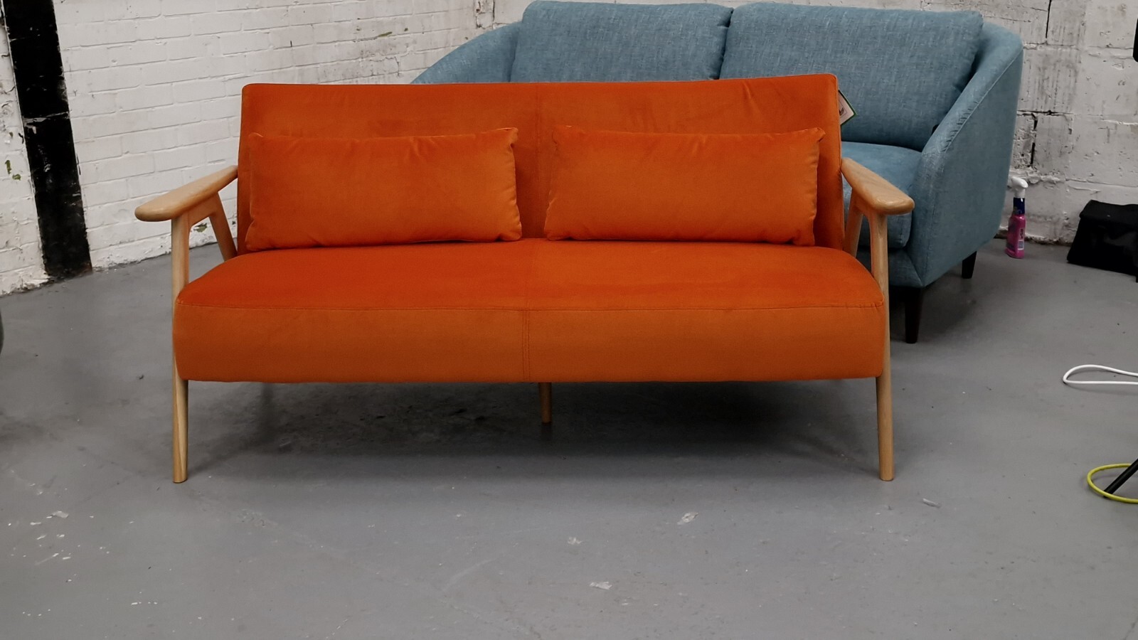 John Lewis Hendricks medium 2 seater sofa Aquaclean Orange £1249 in