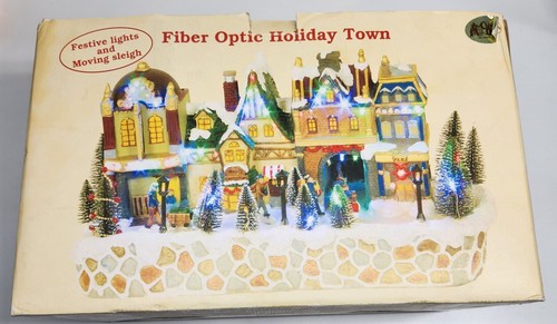 Puleo Glasfaser Ferienstadt, festliche Lichter und beweglicher Schlitten - Bild 9 von 14