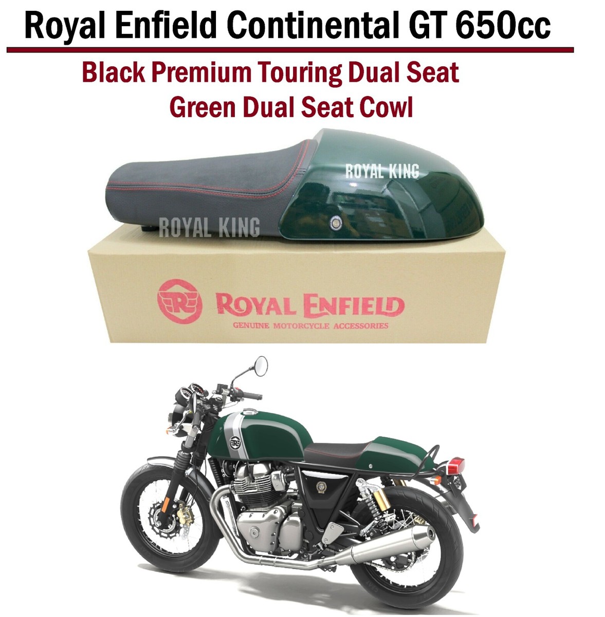 ROYAL ENFIELD CONTINENTAL GT650 & INTERCEPTOR 650 TOURING DUAL